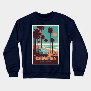 California - Beach Paradise Crewneck Sweatshirt